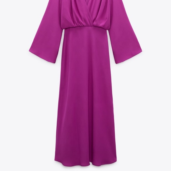 Zara Dresses Zara Midi Wrap Dress Poshmark
